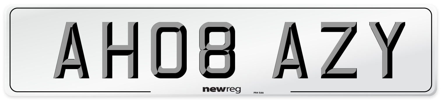 AH08 AZY Number Plate from New Reg